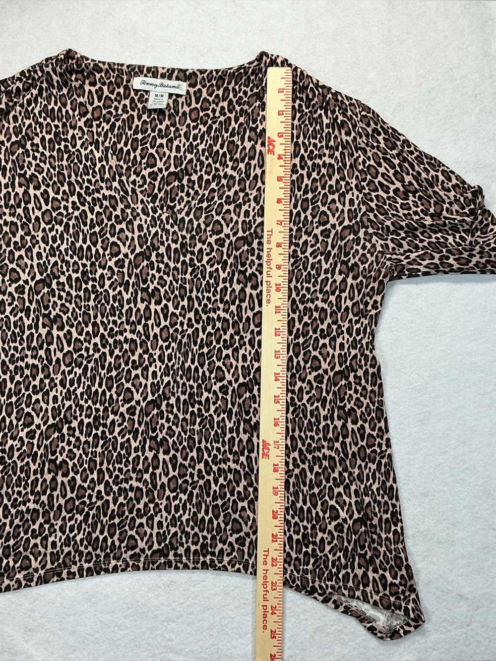 Tommy Bahama Leopard Print Pajama Set Women’s Medium Wide Leg Lounge PJs - Picture 10 of 16